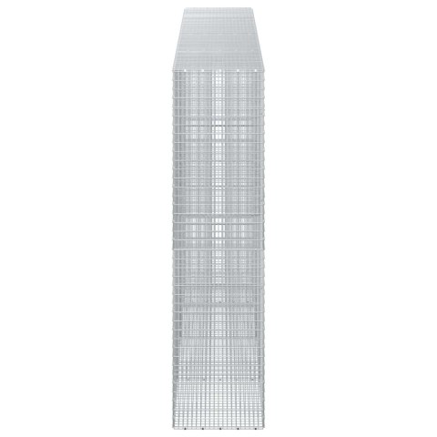 GABION Z DRUTU 5 MM I SIATKĄ 5X2,5 CM 400X50X200 CM