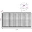 GABION Z DRUTU 5 MM I SIATKĄ 5X2,5 CM 400X50X200 CM