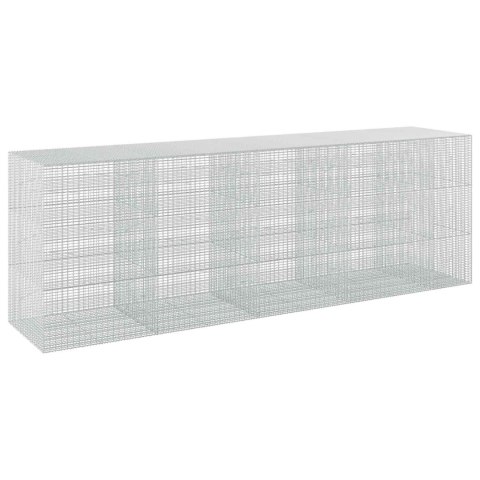 GABION Z DRUTU 5 MM I SIATKĄ 5X2,5 CM 450X100X150 CM