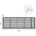 GABION Z DRUTU 5 MM I SIATKĄ 5X2,5 CM 450X100X150 CM