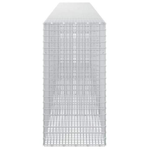 GABION Z DRUTU 5 MM I SIATKĄ 5X2,5 CM 450X50X100 CM
