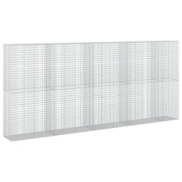 GABION Z DRUTU 5 MM I SIATKĄ 5X2,5 CM 450X50X200 CM