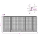 GABION Z DRUTU 5 MM I SIATKĄ 5X2,5 CM 450X50X200 CM