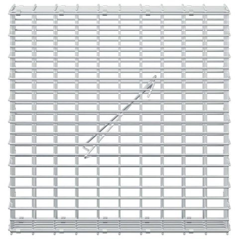GABION Z DRUTU 5 MM I SIATKĄ 5X2,5 CM 50X10X50 CM