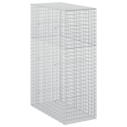 GABION Z DRUTU 5 MM I SIATKĄ 5X2,5 CM 50X100X150 CM