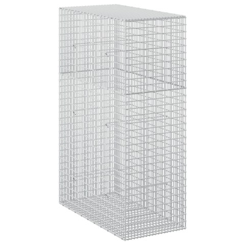 GABION Z DRUTU 5 MM I SIATKĄ 5X2,5 CM 50X100X150 CM