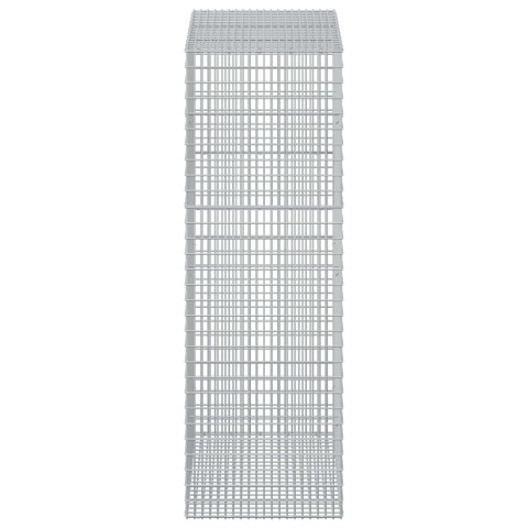 GABION Z DRUTU 5 MM I SIATKĄ 5X2,5 CM 50X100X150 CM