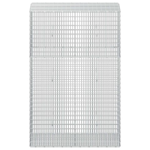 GABION Z DRUTU 5 MM I SIATKĄ 5X2,5 CM 50X100X150 CM