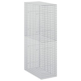 GABION Z DRUTU 5 MM I SIATKĄ 5X2,5 CM 50X100X200 CM