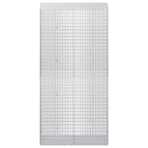GABION Z DRUTU 5 MM I SIATKĄ 5X2,5 CM 50X100X200 CM
