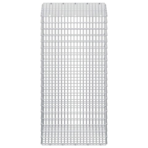 GABION Z DRUTU 5 MM I SIATKĄ 5X2,5 CM 50X50X100 CM