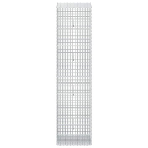 GABION Z DRUTU 5 MM I SIATKĄ 5X2,5 CM 50X50X200 CM