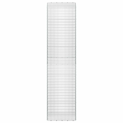 GABION Z DRUTU 5 MM I SIATKĄ 5X2,5 CM 50X50X200 CM