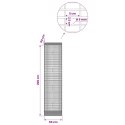 GABION Z DRUTU 5 MM I SIATKĄ 5X2,5 CM 50X50X200 CM