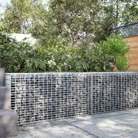 GABION Z DRUTU 5 MM I SIATKĄ 5X2,5 CM 50X50X50 CM