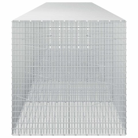GABION Z DRUTU 5 MM I SIATKĄ 5X2,5 CM 500X100X100 CM