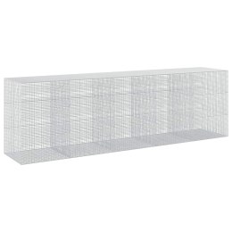 GABION Z DRUTU 5 MM I SIATKĄ 5X2,5 CM 500X100X150 CM