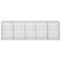 GABION Z DRUTU 5 MM I SIATKĄ 5X2,5 CM 500X100X150 CM