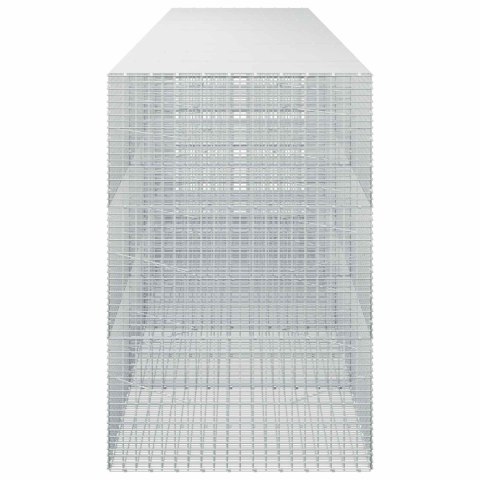GABION Z DRUTU 5 MM I SIATKĄ 5X2,5 CM 500X100X150 CM