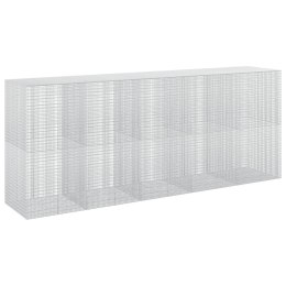 GABION Z DRUTU 5 MM I SIATKĄ 5X2,5 CM 500X100X200 CM