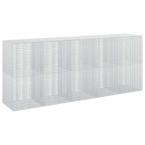 GABION Z DRUTU 5 MM I SIATKĄ 5X2,5 CM 500X100X200 CM