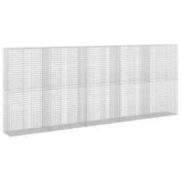 GABION Z DRUTU 5 MM I SIATKĄ 5X2,5 CM 500X50X200 CM