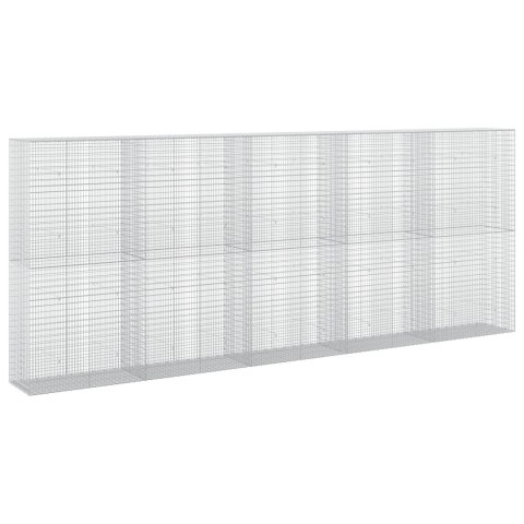 GABION Z DRUTU 5 MM I SIATKĄ 5X2,5 CM 500X50X200 CM