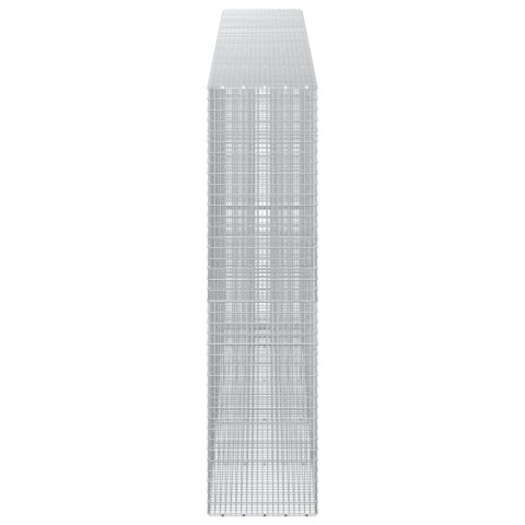 GABION Z DRUTU 5 MM I SIATKĄ 5X2,5 CM 500X50X200 CM