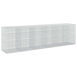 GABION Z DRUTU 5 MM I SIATKĄ 5X2,5 CM 550X100X150 CM