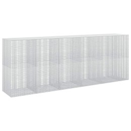 GABION Z DRUTU 5 MM I SIATKĄ 5X2,5 CM 550X100X200 CM