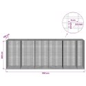 GABION Z DRUTU 5 MM I SIATKĄ 5X2,5 CM 550X100X200 CM