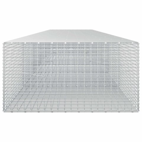 GABION Z DRUTU 5 MM I SIATKĄ 5X2,5 CM 550X100X50 CM