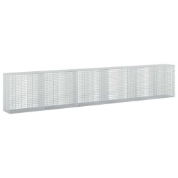 GABION Z DRUTU 5 MM I SIATKĄ 5X2,5 CM 550X50X100 CM