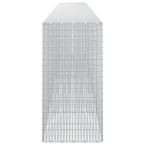 GABION Z DRUTU 5 MM I SIATKĄ 5X2,5 CM 550X50X100 CM