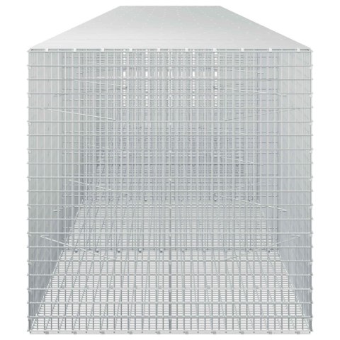 GABION Z DRUTU 5 MM I SIATKĄ 5X2,5 CM 600X100X100 CM