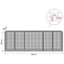 GABION Z DRUTU 5 MM I SIATKĄ 5X2,5 CM 600X100X200 CM