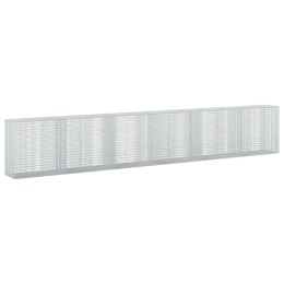 GABION Z DRUTU 5 MM I SIATKĄ 5X2,5 CM 600X50X100 CM