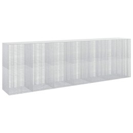 GABION Z DRUTU 5 MM I SIATKĄ 5X2,5 CM 650X100X200 CM