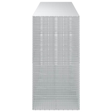 GABION Z DRUTU 5 MM I SIATKĄ 5X2,5 CM 650X100X200 CM