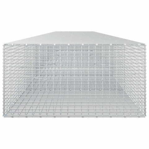GABION Z DRUTU 5 MM I SIATKĄ 5X2,5 CM 650X100X50 CM