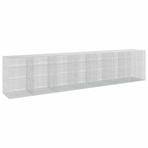 GABION Z DRUTU 5 MM I SIATKĄ 5X2,5 CM 700X100X150 CM