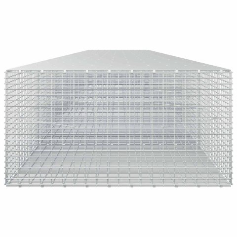 GABION Z DRUTU 5 MM I SIATKĄ 5X2,5 CM 700X100X50 CM