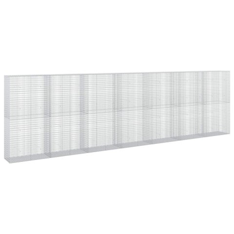 GABION Z DRUTU 5 MM I SIATKĄ 5X2,5 CM 700X50X200 CM