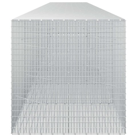 GABION Z DRUTU 5 MM I SIATKĄ 5X2,5 CM 750X100X100 CM
