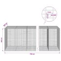 GABION Z DRUTU 5 MM I SIATKĄ 5X2,5 CM 750X100X100 CM