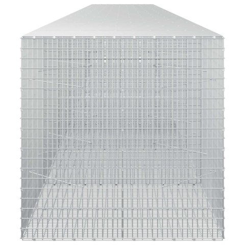 GABION Z DRUTU 5 MM I SIATKĄ 5X2,5 CM 800X100X100 CM