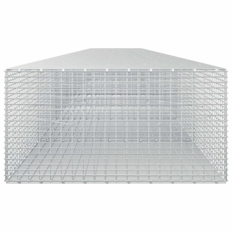 GABION Z DRUTU 5 MM I SIATKĄ 5X2,5 CM 800X100X50 CM
