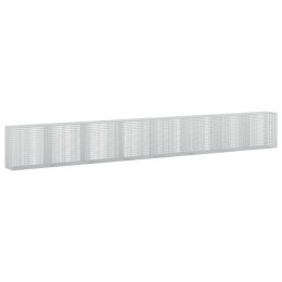 GABION Z DRUTU 5 MM I SIATKĄ 5X2,5 CM 800X50X100 CM