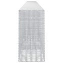 GABION Z DRUTU 5 MM I SIATKĄ 5X2,5 CM 800X50X100 CM