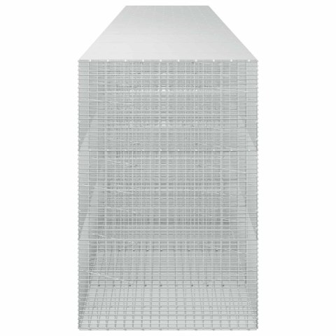 GABION Z DRUTU 5 MM I SIATKĄ 5X2,5 CM 850X100X150 CM